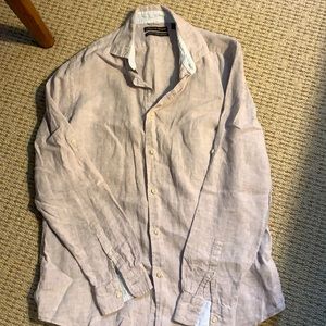 Saks Fifth Avenue Linen Button Down
